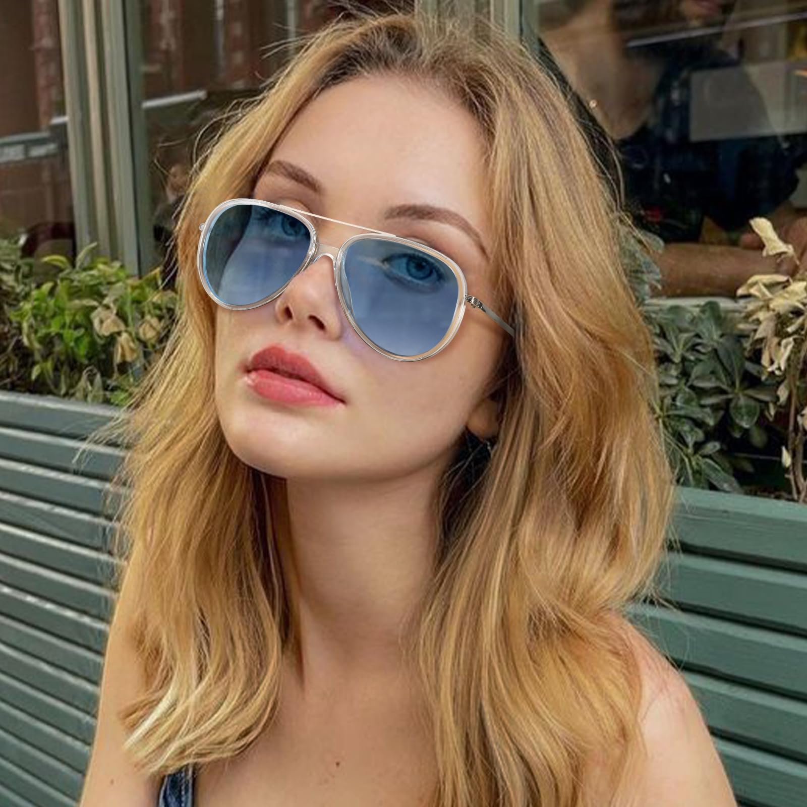 Trendy Tangle Sunglasses TFAVLagoon_Front.jpg?crop=  main image 3
