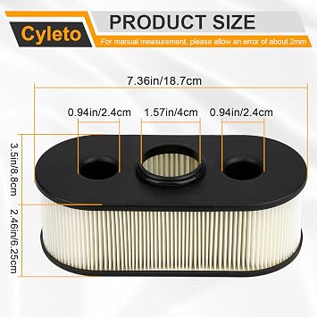 2 Pack Air Filter 11013-7031 11013-7025 & Pre Filter 11013-7026 for Kawasaki FH541v FH430v FH381V FH480V FH541V FH580V 4 Stroke Engine John Deere M151769 M151768