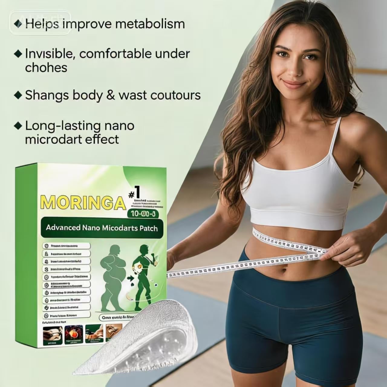 Moringa Patch, 2026 New Moringa 10-in-1 Nano Microdarts Patch, Natural Patches