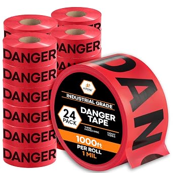 Xpose Safety Red Danger Tape Bulk 24 Rolls