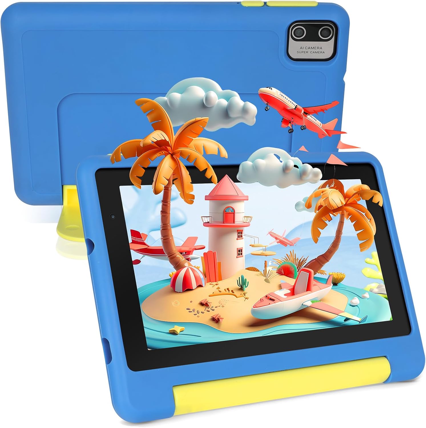 Freeski Kids Tablet 7 inch, Android 13 Tablet for Kids, 8GB RAM+64GB ROM (Expand to 128GB), Parental Control, Kids Software Pre-Installed, Dual Camera, Android Learning Tablet with Proof Case (Blue) Freeski Kids Tablet 7 inch, Android 13 Tablet for Kids, 8GB RAM+64GB ROM (Expand to 128GB), Parental Control, Kids Software Pre-Installed, Dual Camera, Android Learning Tablet with Proof Case (Blue)