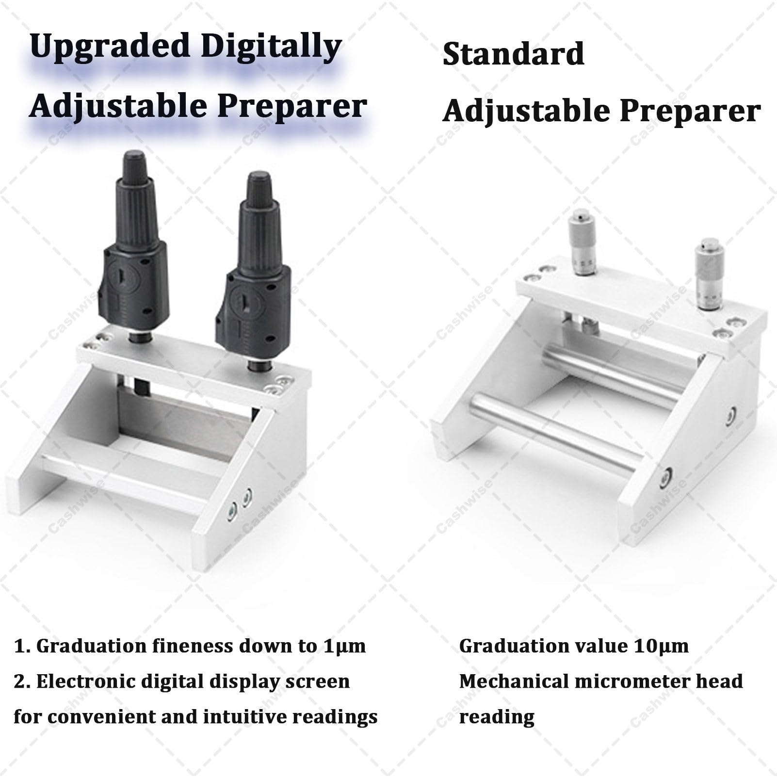 Aplicador de película con Pantalla Digital Ajustable, recubridor de Cuchillas de Laboratorio, Espesor Ajustable de 1 a 6000 μm, Valor de indexación de 1 μm, Dispositivo de preparación 150mm