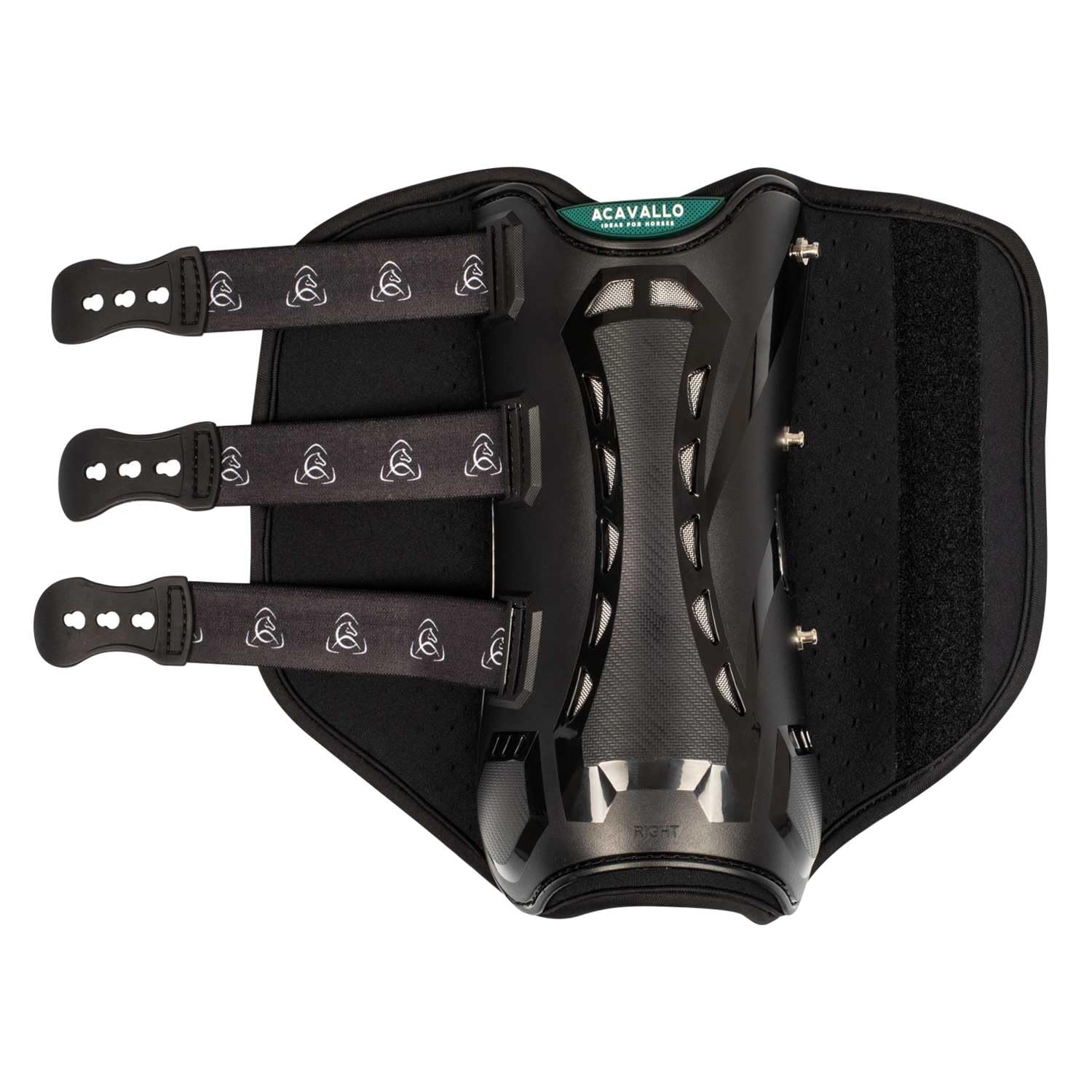 Acavallo Front Dressur Gamaschen, Schwarz, Cob