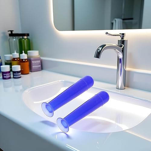 Miniatura 6 de 2 unids azul práctico lentes de contacto de silicona pequeñas ventosas palo RGP insertador removedor casos de lentes de contacto