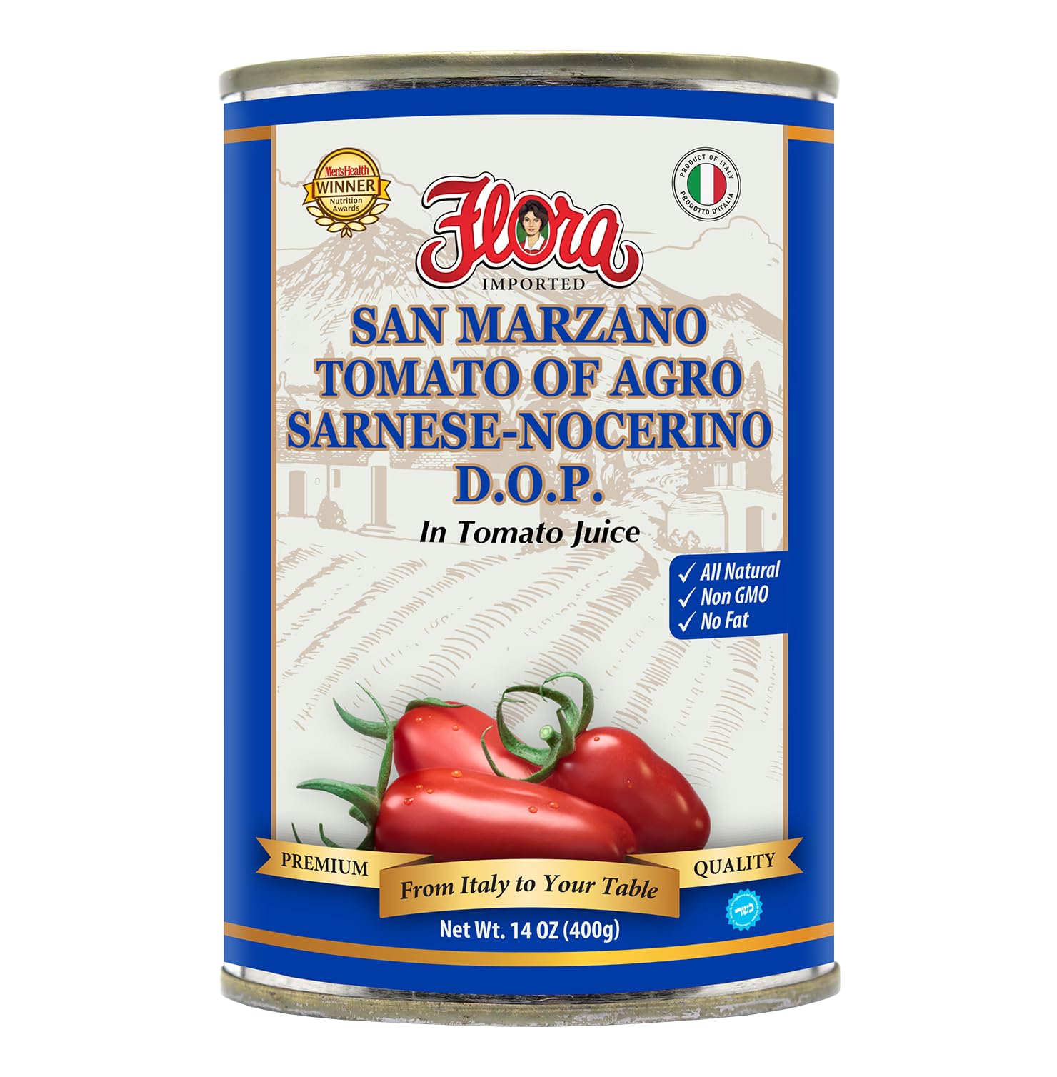 Amazon.com: San Marzano D.O.P. Tomatoes 14 OZ Can - Flora Foods
