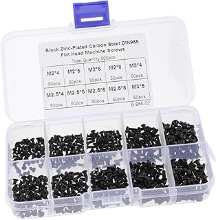 ULTECHNOVO 1 Set Computer Repair Screws Computadoras Laptop Computer Laptop Self Tapping Screws Drilling Screw Flat Head Bolt Flat Head Cap Screws Carbon Steel Grade 4.8 Black Computer Screws