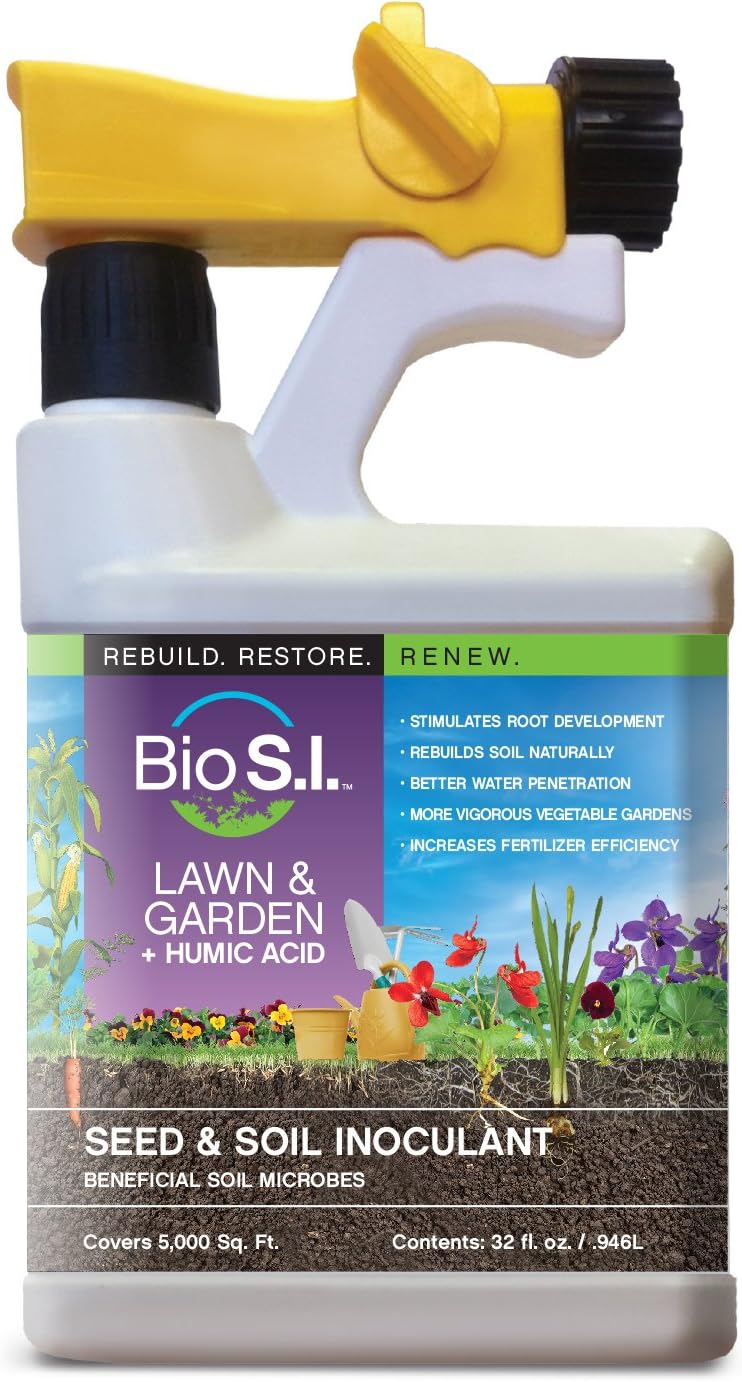 Lawn and Garden Humic Acid Soil Conditioner with Spray Bottle
