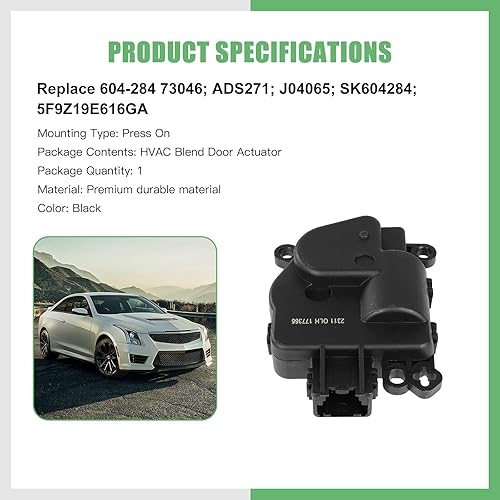 Vista 346 de SCITOO Reemplazo de actuador de puerta de mezcla de calentador HVAC para Ford F-150 2004-2008, para Ford para Lobo 2004-2008, para Lincoln para Mark