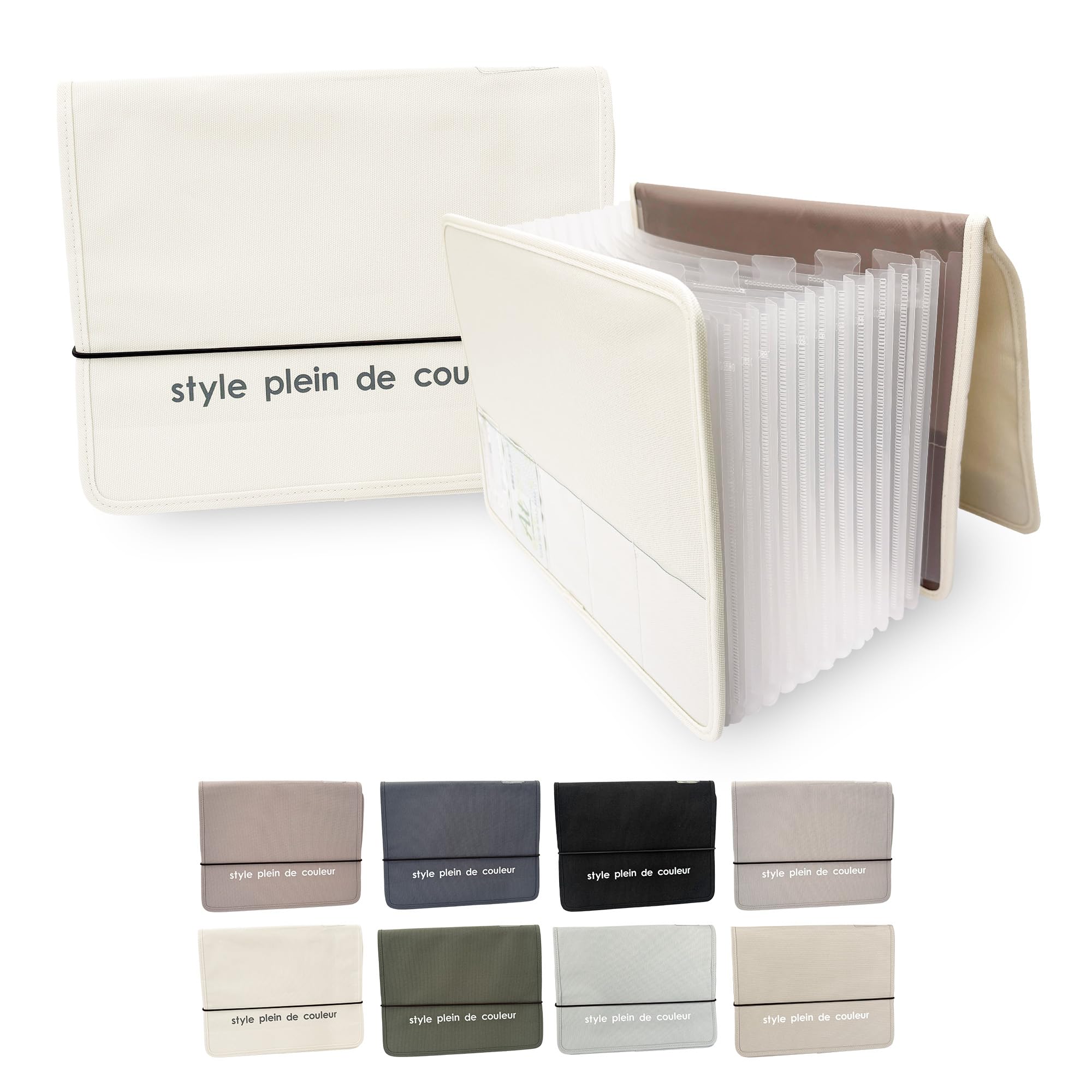 Amazon | [style plein de couleur] ジャバラファイル 【 A4 13