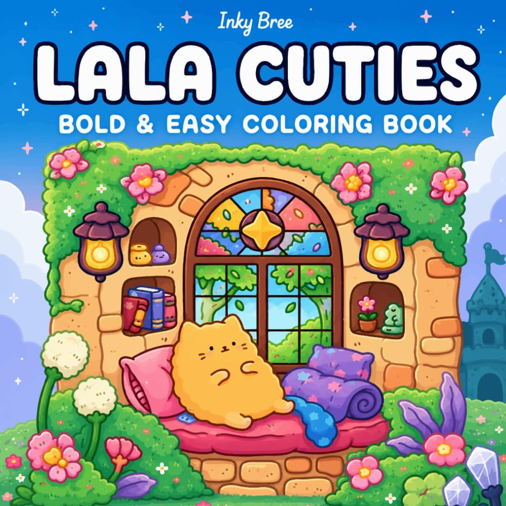 Lala Cuties: Bold & Easy Coloring Book