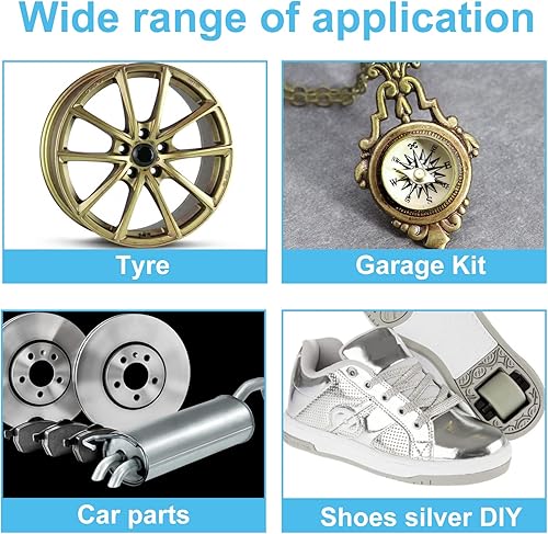 Miniatura 2 de ihreesy 3 marcadores cromados de espejo líquido, impermeables, cromados, metálicos, para bricolaje, kit de marcado de cromo líquido para madera,