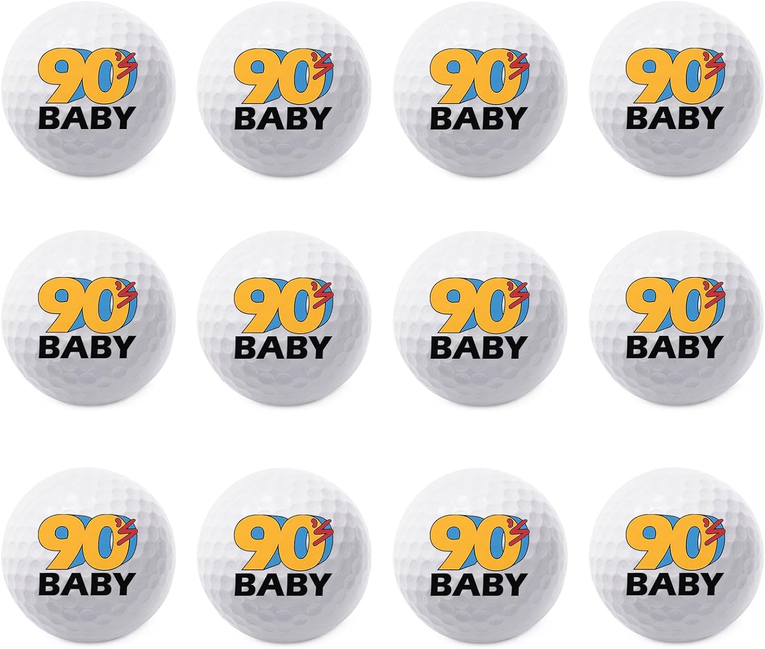 TeesAndTankYou Retro 90s Baby Golf Ball - Novelty Gift for Men Golfers and Dad