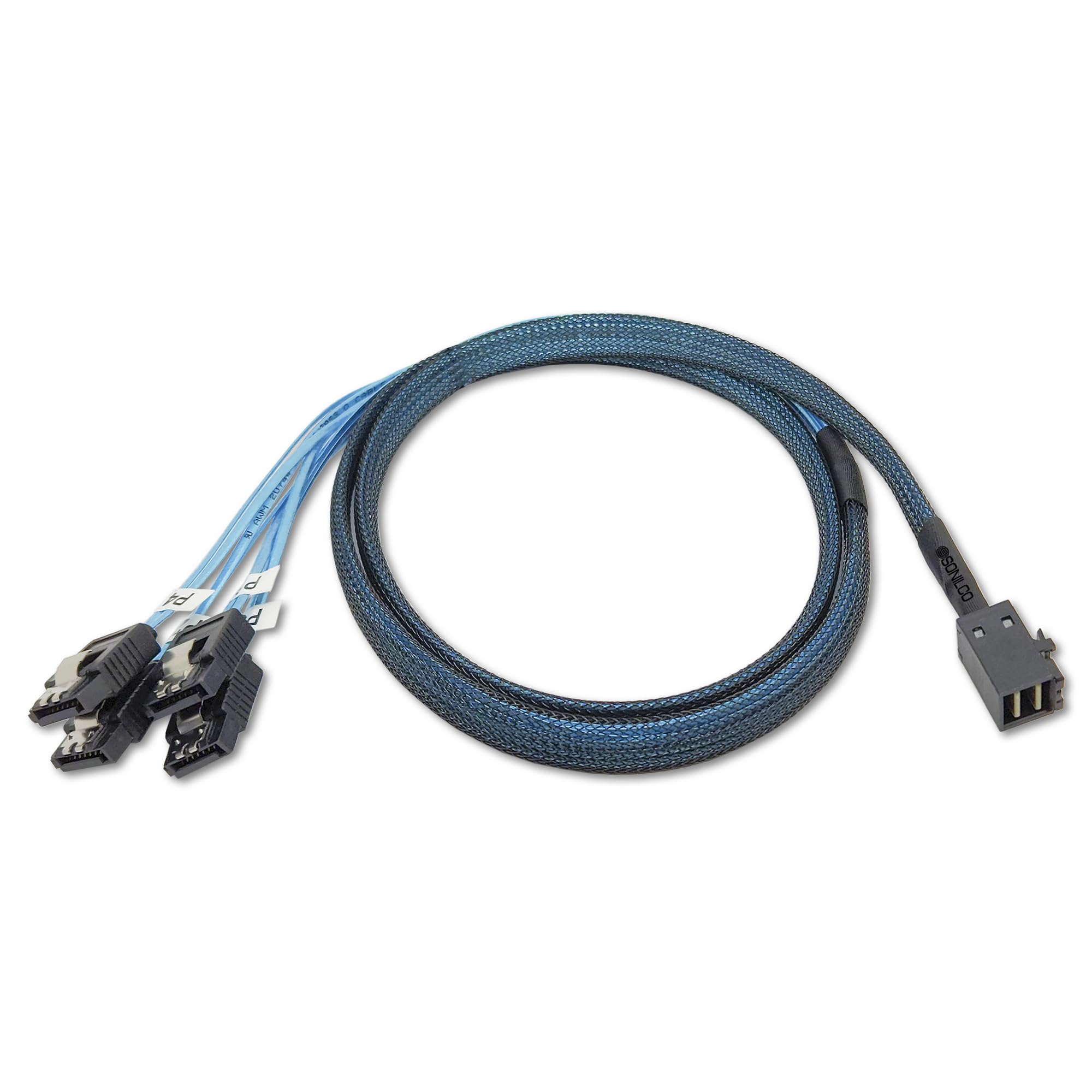 High-Performance Mini SAS HD Cable SFF-8643 To SFF-8087 Data Transfer Cord (1 Cable, 0.5 M / 1.6 Feet - View #3