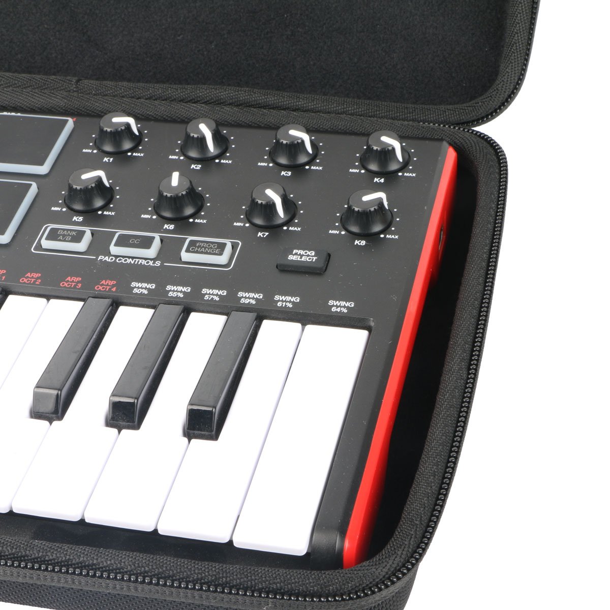 Khanka Eva Borsa Custodia Caso Scatola Case per AKAI Professional MPK Mini MK3 / MKII MK2/ Mini Play Tastiera Controller MIDI USB. (Solo caso)