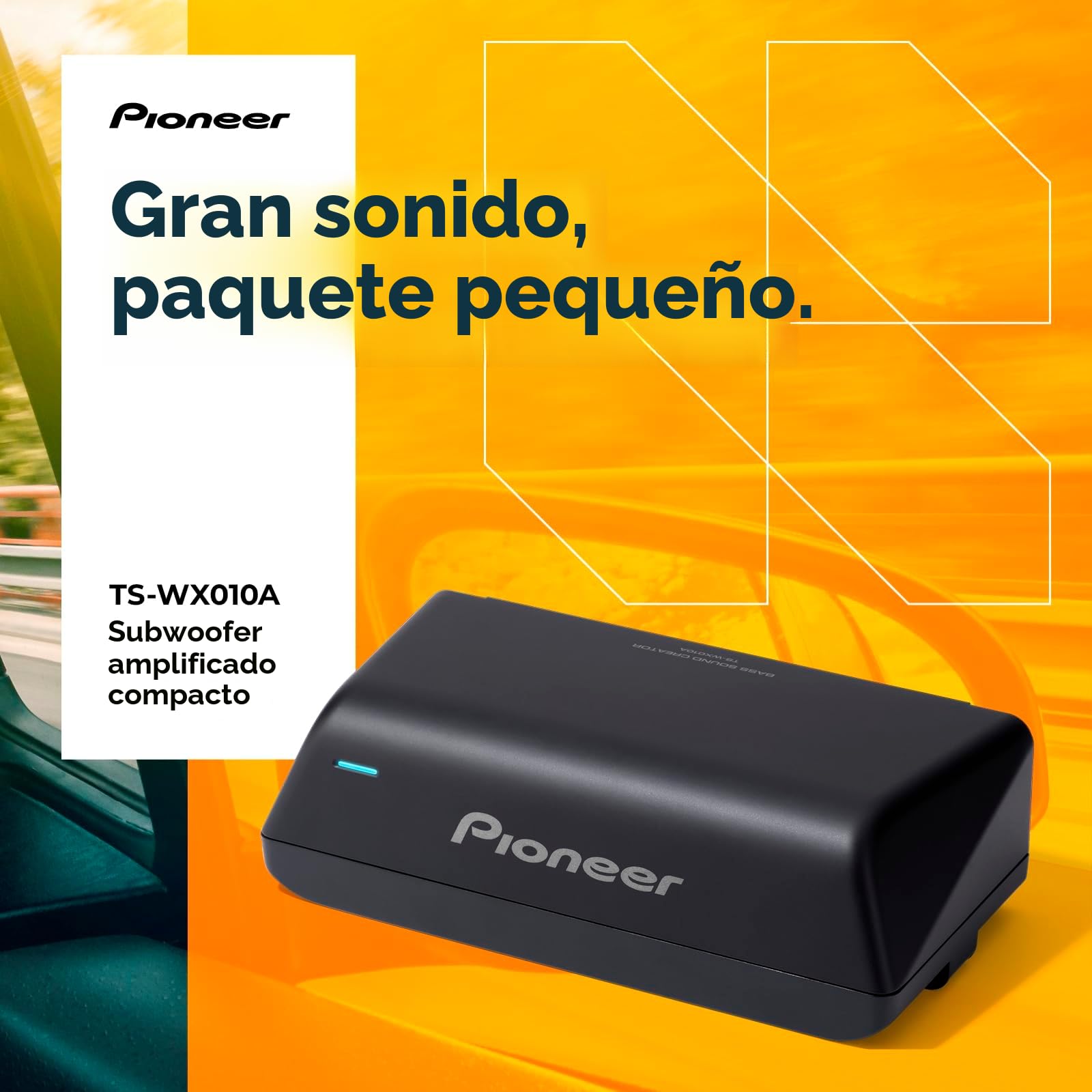 PIONEER TS-WX010A Ultra Compact Active Subwoofer with Bass Sound