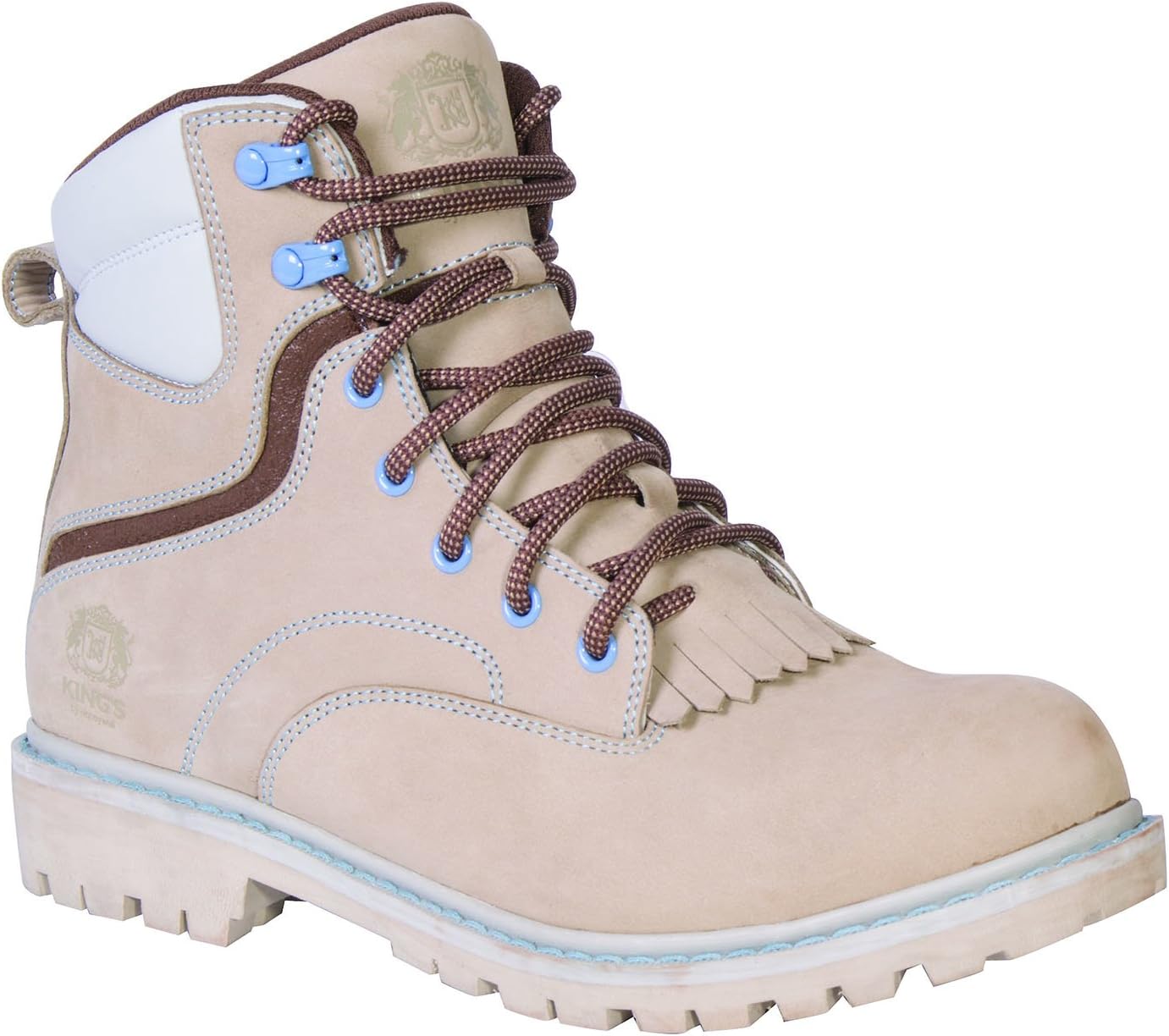 KING'S 6" Leather Steel Toe Women's Work Boots with Goodyear Welt (KWLK01)