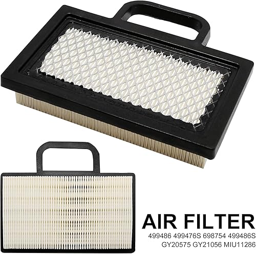 Miniatura 4 de 499486 Filtro de aire y 492932 Reemplazo del filtro de aceite para John Deere D130 X140 X165 X130R X135R X155R Tractor de cortacésped, reemplazo