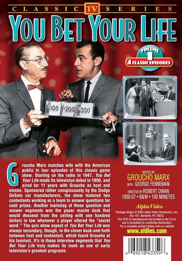 Amazon.com: You Bet Your Life - Volume 1 : Robert Dwan