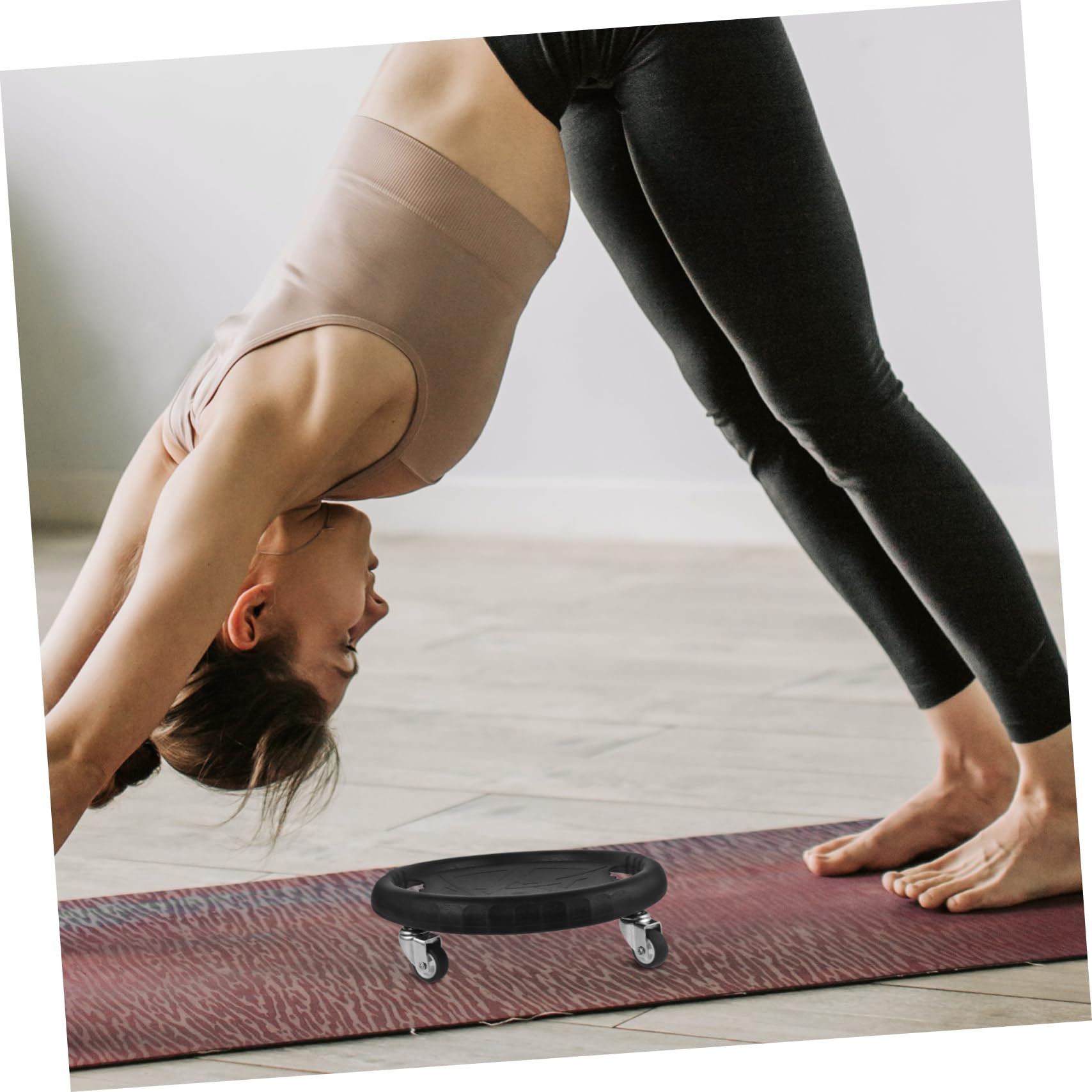 Bauchplatte Bauchtrainer Fitness-Disc bauchfett verbrennen Kniematte Schieberegler zum Trainieren Gleitscheibe für Bauchübungen Fitnessgeräte Fitness-Gleitplatte pp Green