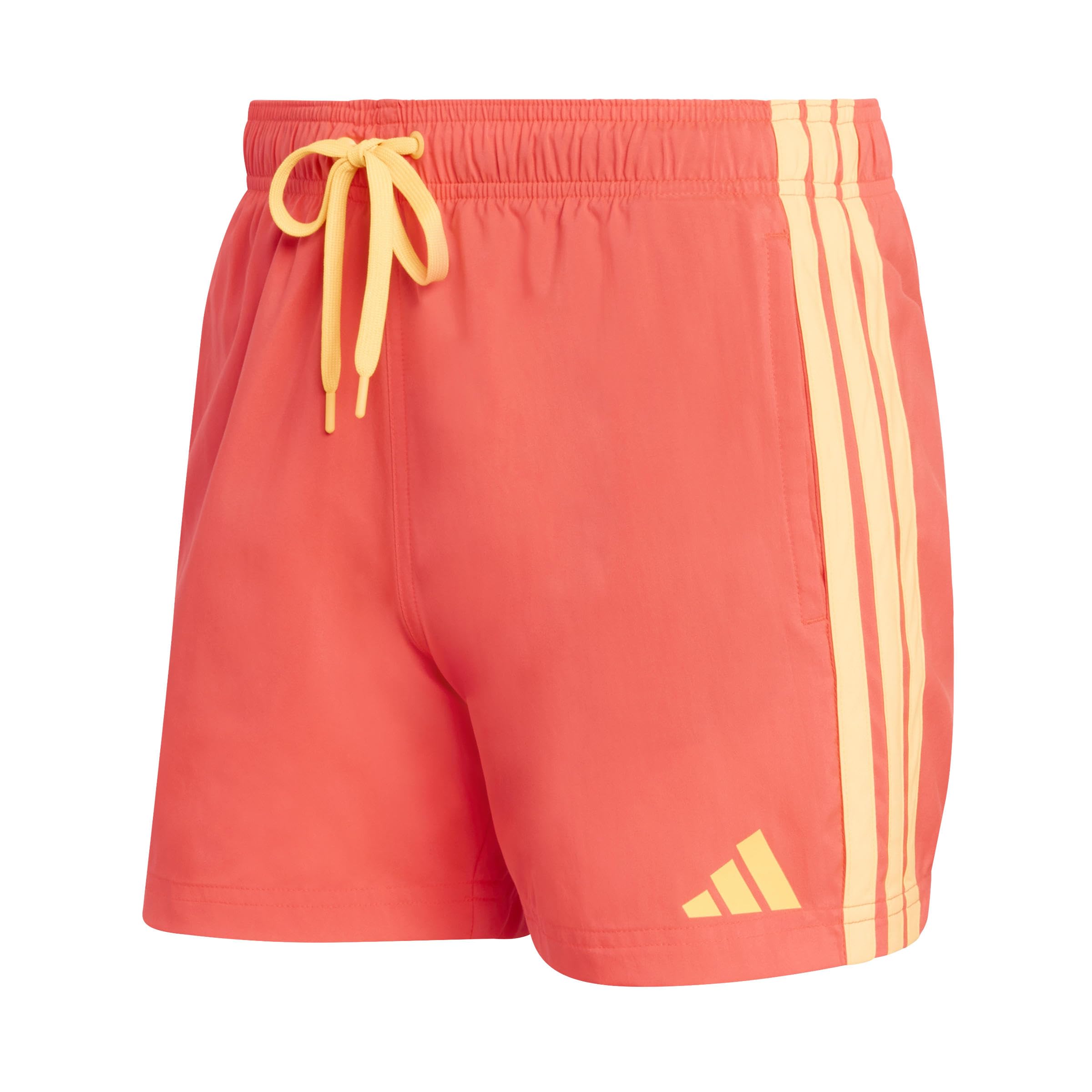 adidas Men's 3 Stripes Swim Shorts 5 INCH, Lucid red, S