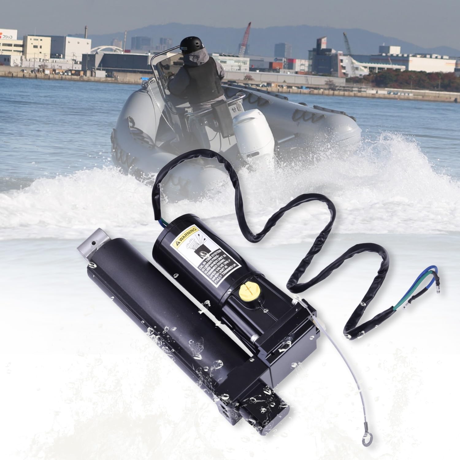 8M0090335, 8M0171818 Outboard Power Tilt & Trim Assembly Compatible with Mercury F-75 F-80 F-90 F-100 F-115 and 75-115HP 2 Wire 4-Stroke