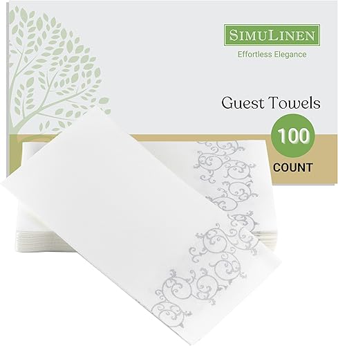 Miniatura 6 de SimuLinen - Toallas de mano, decorativas, duraderas, parecen de tela y son desechables, toallas para visitas y toallas de baño