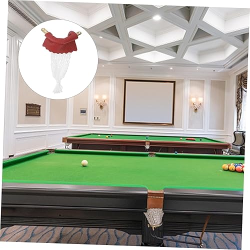 Miniatura 4 de 6pcs Billar Bolsillos Billar Mesa Accesorios Cuero Snooker Mesa Reemplazo Redes Bolsa Kit