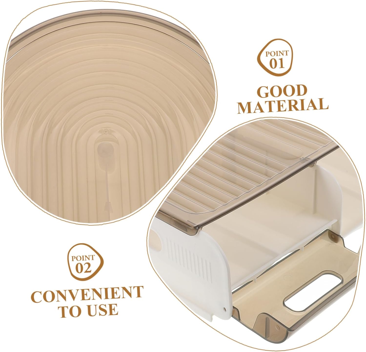 Refrigerator Egg Holder with Automatic Rolling Function Egg Organizer for Kitchen Storage Capacity for Home and Restaurant Use Reusable and Practical