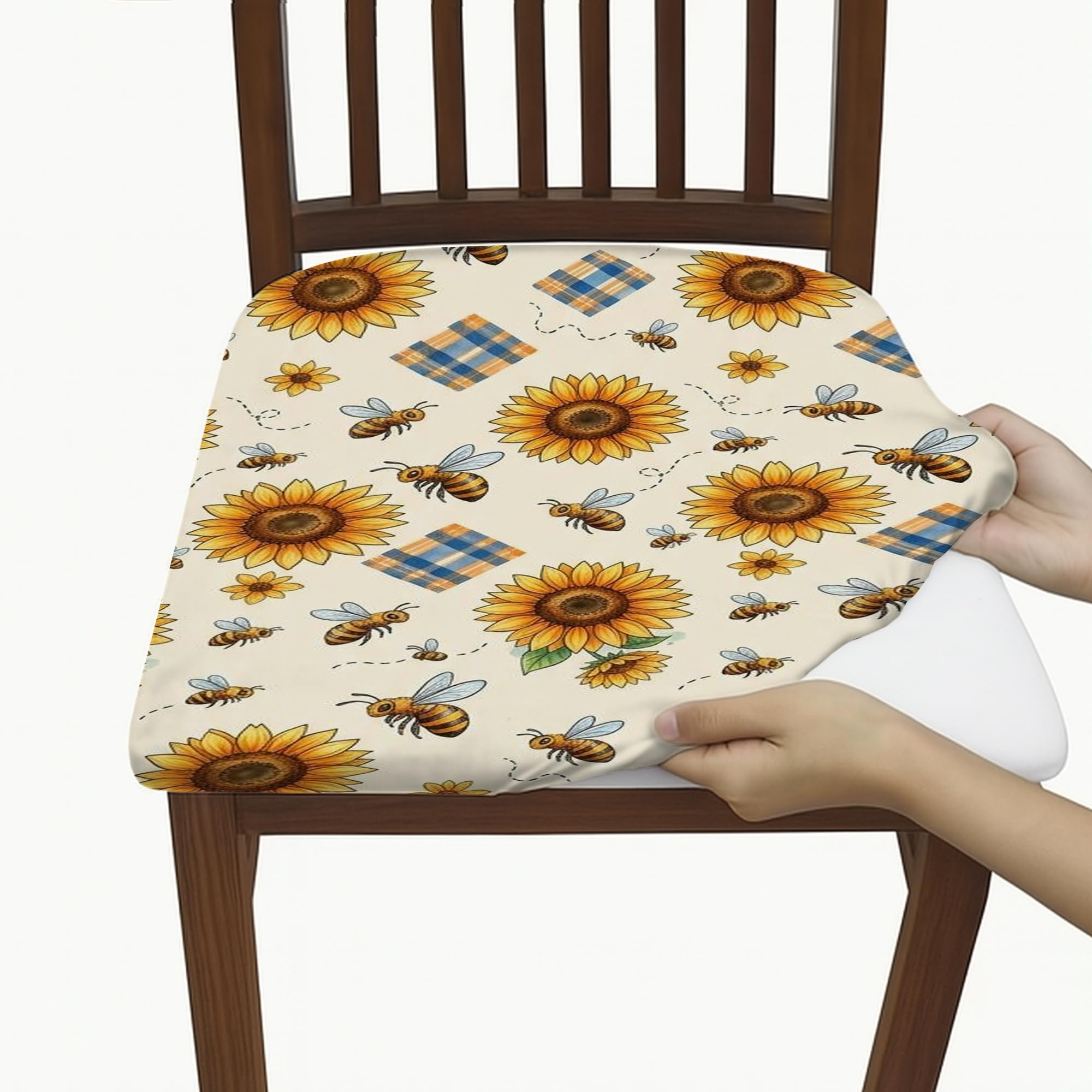 Housse de siege de chaise lavable pour masquer l'usure et proteger l'assise