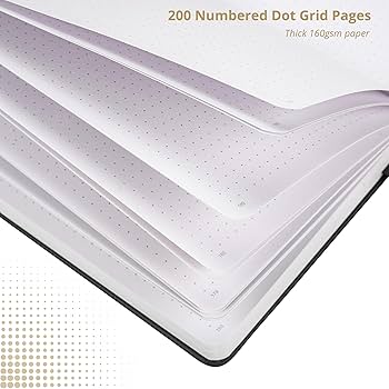 Amazon.com : VIVID SCRIBBLES Dotted Journal – 160gsm Bleed