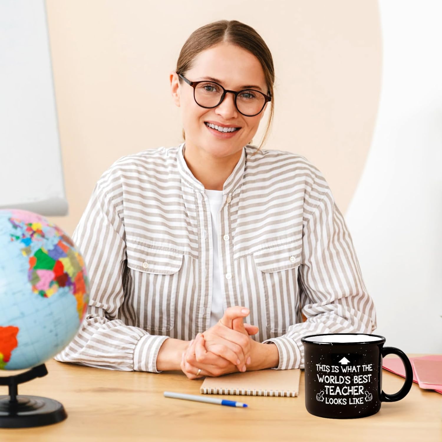 YHRJWN Christmas Teacher Appreciation Gifts for Women Men from Student, Teacher Gifts, Birthday Christmas Gift for Teachers, Teachers Mug, 15 Oz - Image 4