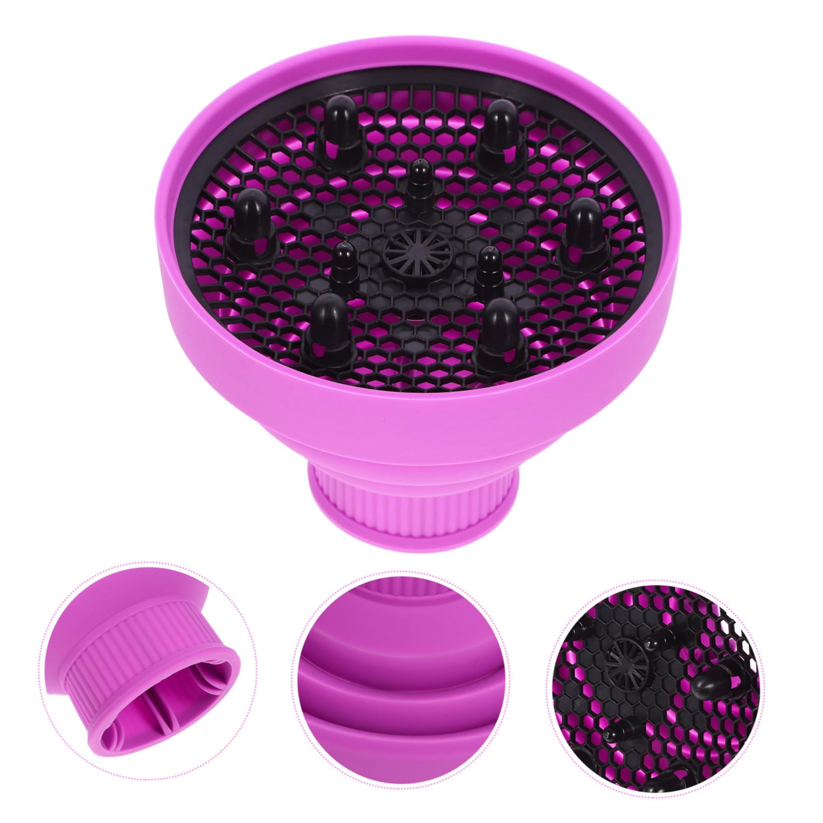 PACKOVE 4 Stück Haartrocknungsabdeckung lockig Anhang Styler Diffusor-Föhnaufsatz Zubehör Haartrockner-Diffusor-Aufsatz universal Haartrockner Diffusorabdeckung Haartrocknerdüse Kieselgel