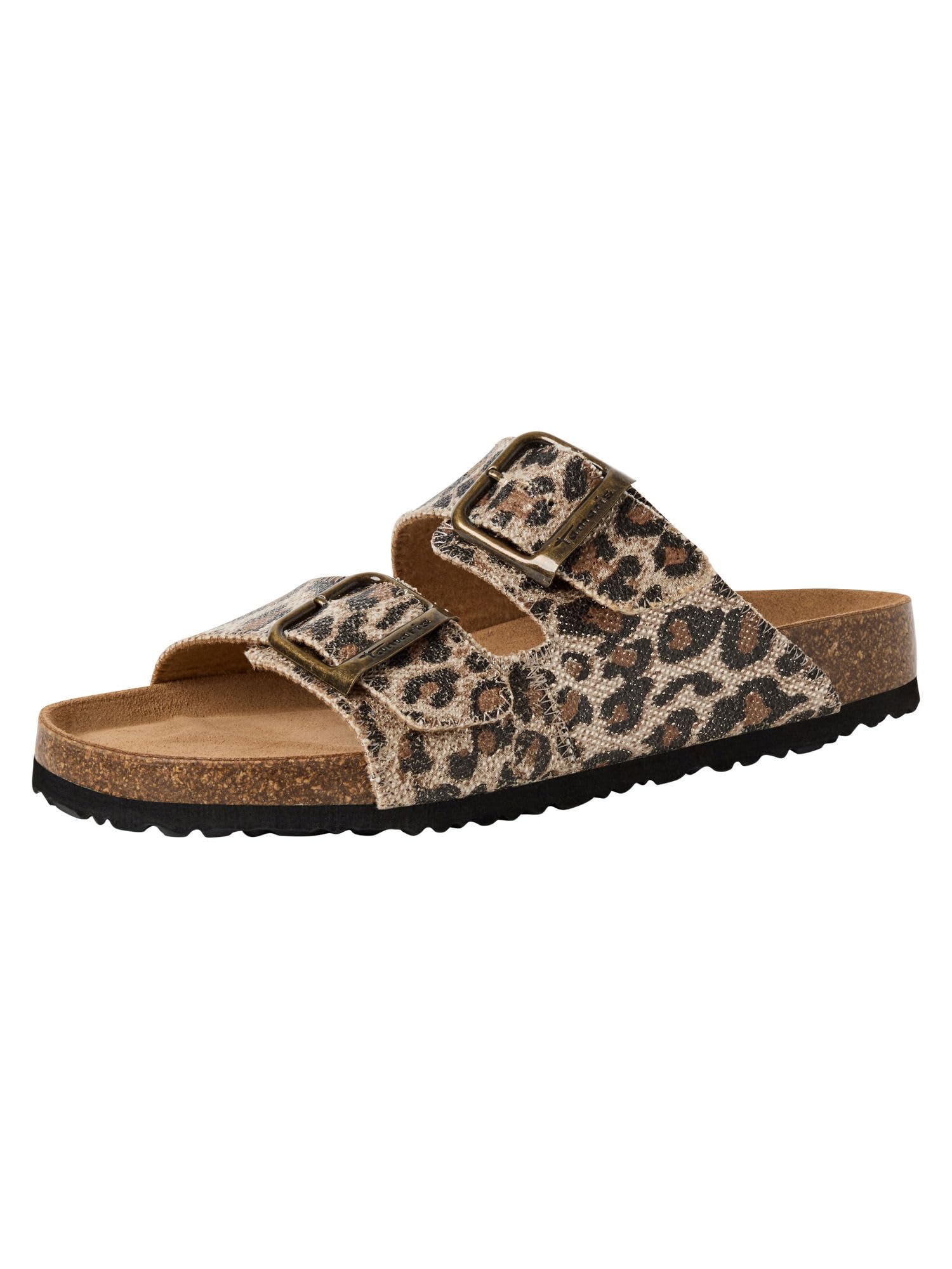 Tamaris Women Footbed Slide flat brown 8 UK