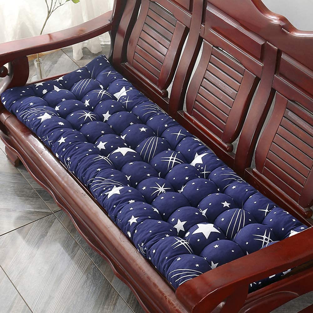 Coussin de banc de jardin rayures tapis chaise antidérapant patio 3 places