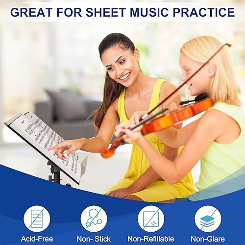 Miniatura 6 de Paquete de 6 carpetas con fundas de plástico con 30 bolsillos para presentaciones de libros de 8.5 x 11 pulgadas, carpeta de arte con protector de