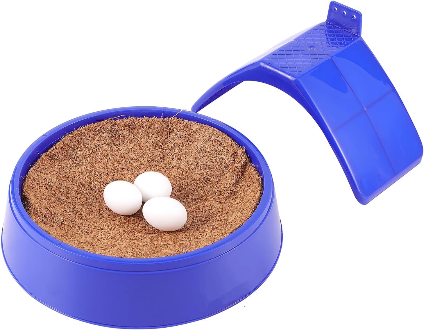 Pigeon Supplies Set,3Pcs Bird Breeding Nest Bird Eggs Mat,4 Pcs Pigeon Stand Dove Rest Stand,9 Pcs White Solid Plastic Eggs for All Kinds of Pet Nests
