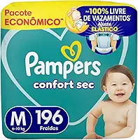 Fralda Pampers Confort Sec Tamanho M 196 Unidades