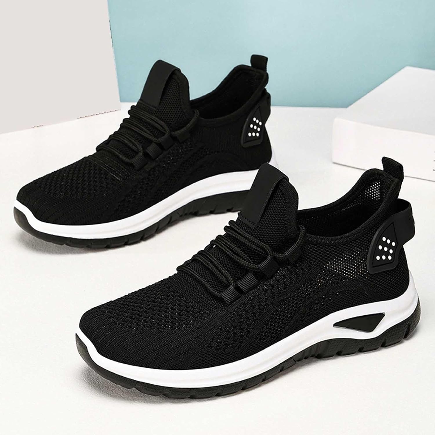 Wide Toe Box Shoes Women Bowling Shoes Orthopedic Plantar Fasciitis Workout Non Slip Work Air-Cushion Arch Support Lace Up Tennis Sneaker Breathable Comfortable Casual Walking Sneakers - Image 4