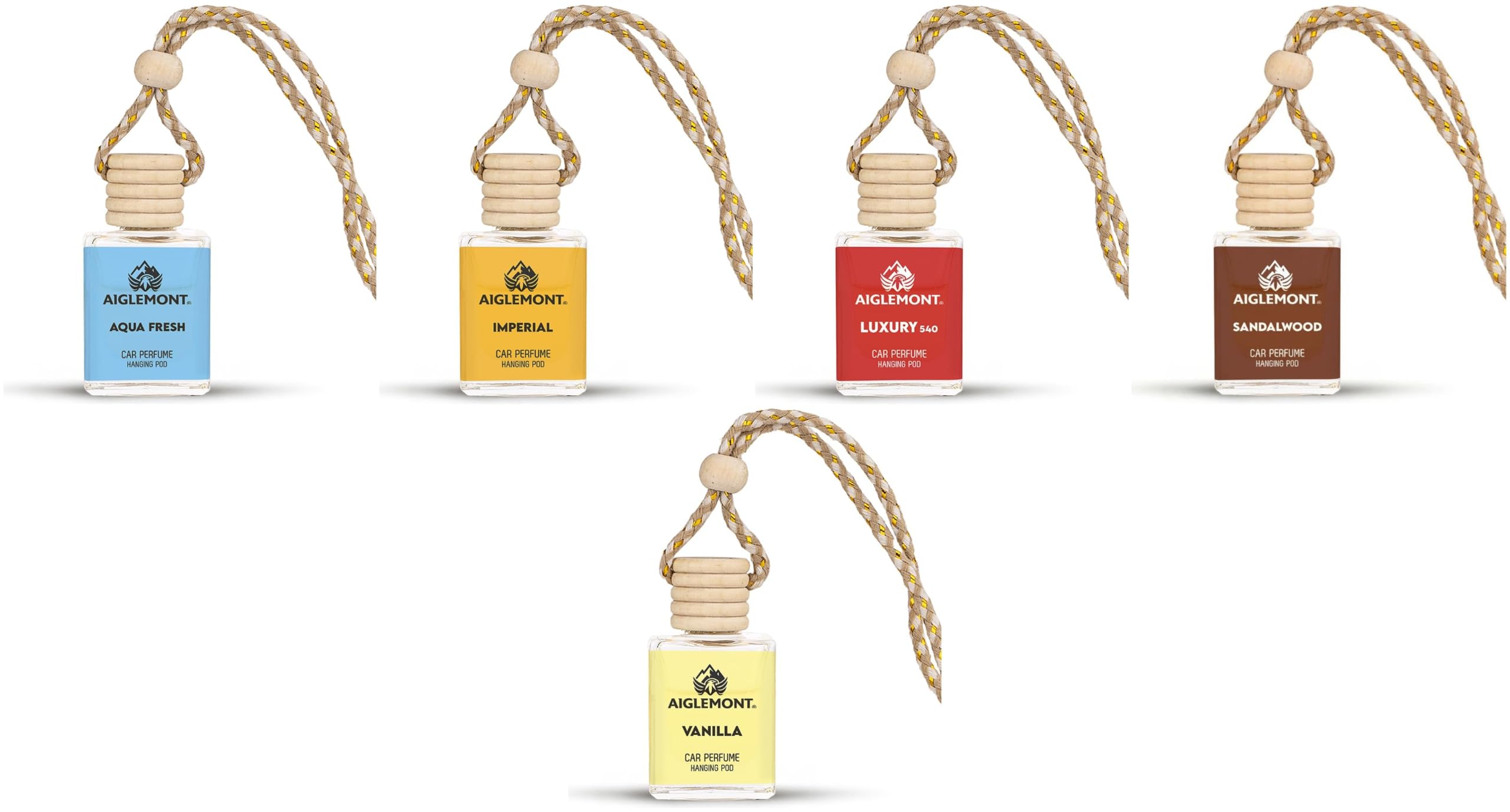 Car Perfumes combos | Aqua Fresh+ Imperial + Luxury 540+ Sandalwood+ Vanilla| Combo of 5 | 10 ml Each-image-40