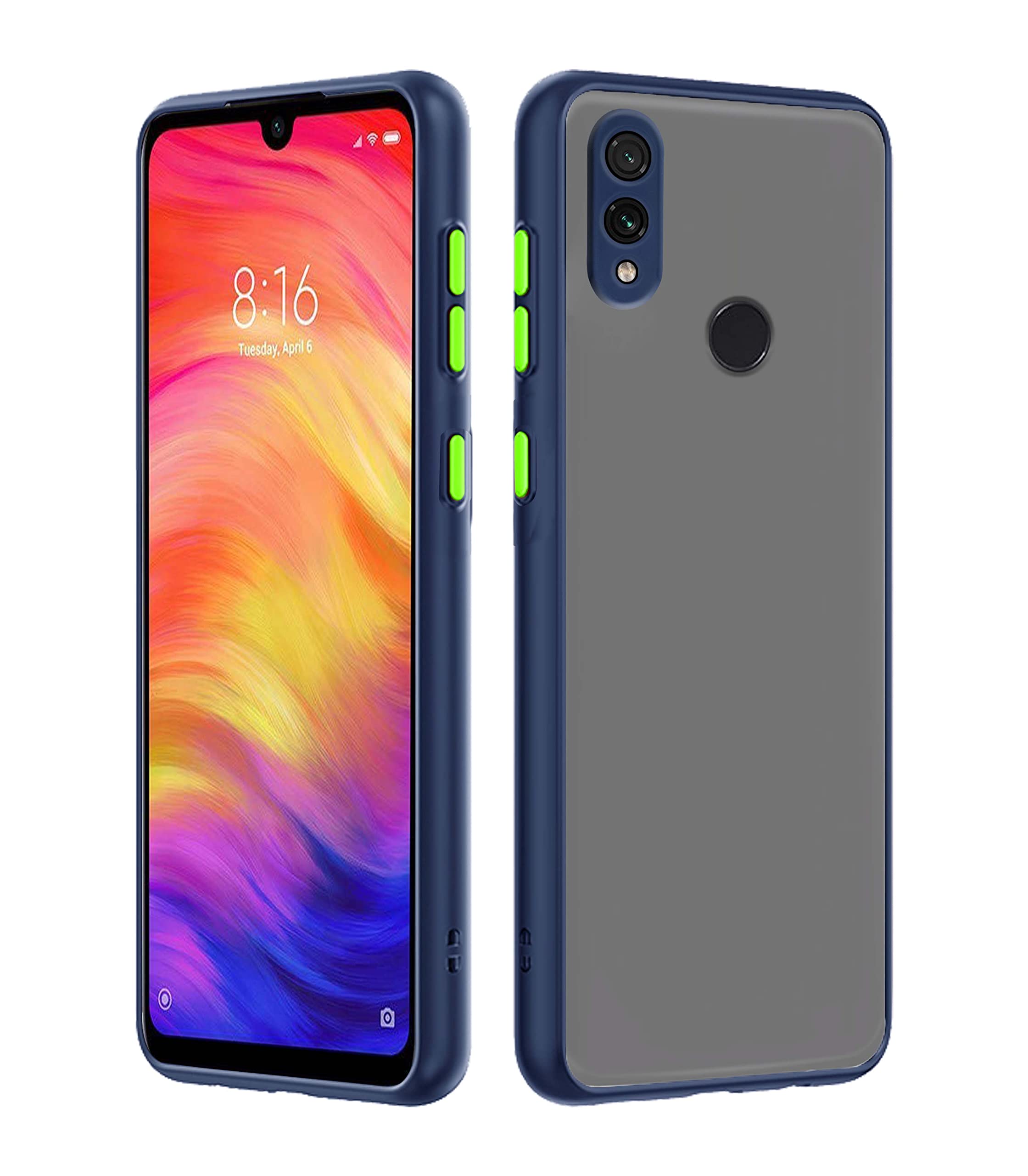 Pikkme Thermoplastic Polyurethane Redmi 7 / Redmi Y3 Back Cover Hybrid Smoked Back Full Camera Protection Raised Edges Super Soft-Touch Bumper Case for Redmi 7 / Redmi Y3 (Blue) (B09MG513PH) Amazon Price History, Amazon Price Tracker