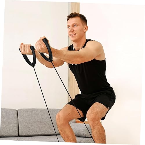 Miniatura 3 de COOLHIYA 1 par de cuerda de gimnasia para hombres, accesorios para hombres, cinturón de ejercicio, cuerdas de ejercicio, correa de ejercicio de paso