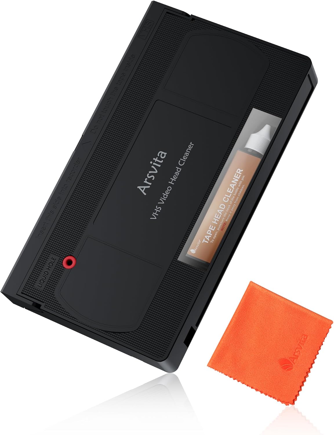 Arsvita VHS/VCR Head Cleaner Tape, Video Head Cleaning Kit for VHS/VCR Players ARVC-3