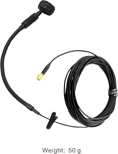 Miniatura 6 de HEIMU Micrófono condensador de instrumento con clip + clip universal (para guitarra)