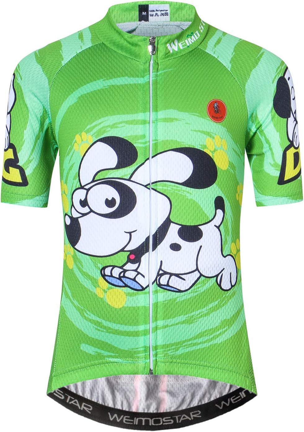 Wielertrui Kinderen, Fiets Korte Mouw T-Shirt Jongens Meisjes Cartoon Tops Ademend Sneldrogend S-XXL