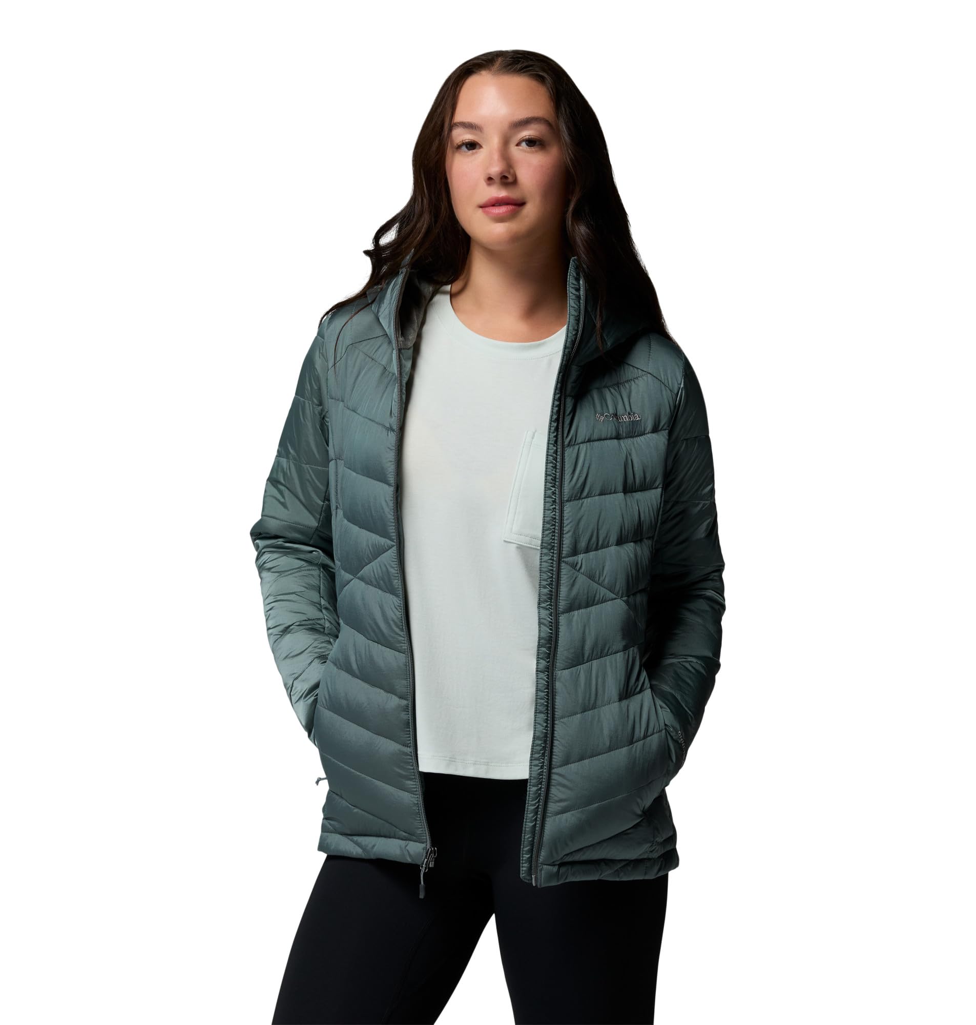 Columbia Joy Peak™ II Kapuzenjacke, Sedona Sage Shine, M – Ansicht 4