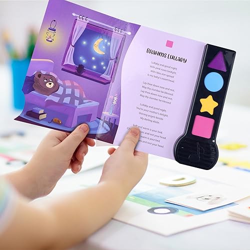 Miniatura 9 de Libro musical para niños pequeños con canciones de cuna, juguete interactivo, centelleante, estrellita centelleante, cantar, libro de sonido