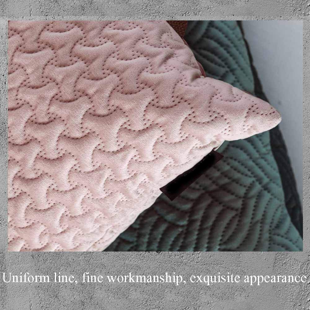 Funda De Cojín para Sofá De Almohada Cuadrada Funda De Almohada En Relieve De Terciopelo Holandés 3D con Adecuado para Sala De Estar, Sofá, Dormitorio, Decoración del Hogar 18 * 18 Pulgadas 3 Piezas