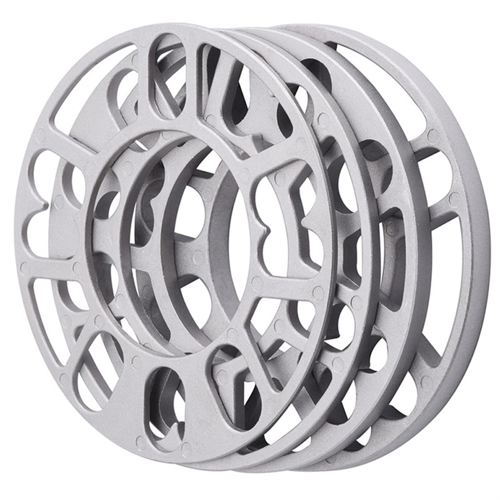 4 Uds 3mm 5mm 8mm 10mm Aluminio Coche Rueda Espaciador Cuñas Placa Ajuste Universal 4x100 4x114,3 5x100 5x108 5x114,3 5x120 Separadores Llantas(5mm)