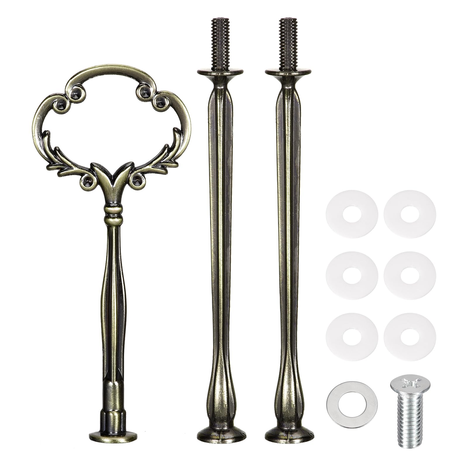 Support de tige pour présentoir à gâteaux en bronze style classique lot de 4