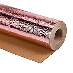 WRAPAHOLIC 30 Inch Rose Gold Wrapping Paper Roll - Jumbo Roll Basics Glossy Rose Gold for Birthday, Holiday, Wedding, Baby Shower Wrap - 30 inch x 16.5 feet